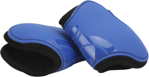 Horse Sport Boots Set of 4, PU Shell Front and Hind Tendon Fetlock Brace Guard Boots for Riding