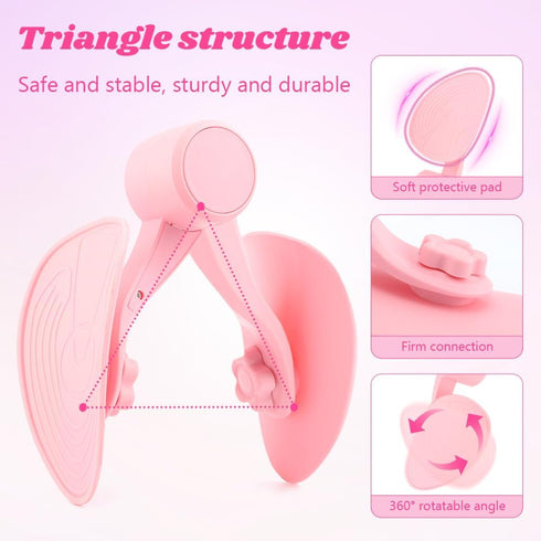 Ranjaner Thigh Exerciser for Women, Enhanced Resistance Hip and Pelvis Trainer, Under Desk Exerciser and Kegel Exercise