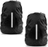 LAMA 2pcs Waterproof Rain Cover for Backpack, Reflective Rainproof Protector for M 26L-40L Black