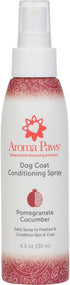 Scented Dog Coat Spray – Cleansing, Conditioning, Moisturizing – Aromatic Puppy Spray – 4.5 Oz., Pomegranate Cucumber