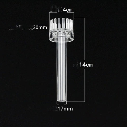 2pcs Aquarium Oil Skimmer, Acrylic Oil Removal Fish Tank Control Valve Inlet and Outlet Pipe Degreasing Basket