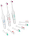 balacoo 3pc Portable Electric Toothbrush for Pets Lightweight and Acoustic Cleaning Technology