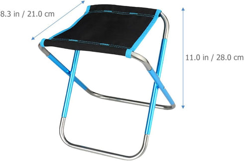 FRCOLOR Portable Small Folding Stool Lightweight Multi-Function Camping Stool Compact Outdoor Folding Chair for Fishing