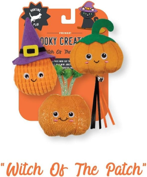 3 Sets, (904056) Fringe Studio Pet Toy, Witch of The Patch PCS Cat Toy Mini PetShop Collection