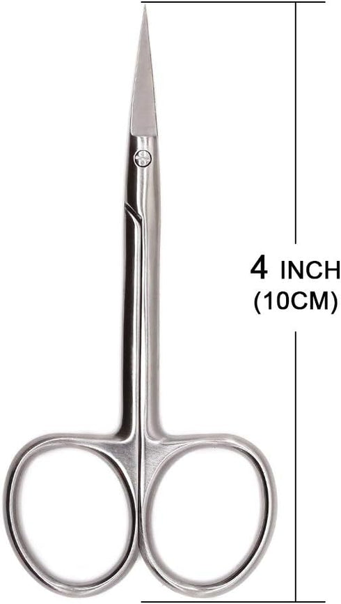 XFISHMAN Fly Tying Scissor - All Purpose 4” Straight/Curved Arrow Hair Scissor