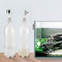 DIY CO2 Generator System Kit, White Professional DIY CO2 Generator Aquarium Plant System Kit DIY Aquarium Planted CO2 System Pro Tube Valve Gauge Bottle Kit for Aquarium Moss