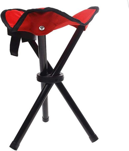 shlutesoy Lightweight Outdoor Folding Chair Portable Three-Legged Stool Outdoor Fishing Stool Mini Casual Beach