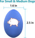 SCHITEC 8 Pack Squeaky Dog Toys, Soft Animal Rubber Interactive Fetch Ball Set, 2.5” Bouncy Egg for Small Medium Pets