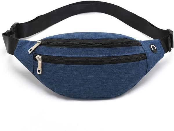 Waterproof Fanny Pack for Men & Women - Adjustable Waist Bag for Travel Sports Running
