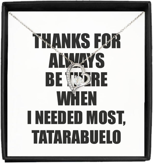 EzGift Funny Tatarabuelo Necklace Pendant Thanks For Always Be There Needed Most Cute