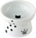 Necoichi Raised Stress Free Cat Food Bowl, Elevated Design, Dishwasher and Microwave Safe (Regular)