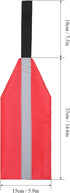 Lixada Safety Warning Flag - Kayak Canoes SUP Towing Travel Flag with Webbing Accessories