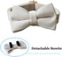 Adjustable Velvet Dog Collar with Bow Tie, Stylish Detachable Bow for Small Medium Large Dogs and Cats, Neck 13.0-20.5