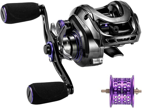 GKA200 Baitcaster Reels Fishing Reels 6.4/7.2 Gear Ratio, 9KG/20LB Max Drag, 7+1BB Left/Right Hand