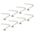 PATIKIL 8 Pack Kayak Paddle Snaps - 6.5x5mm Pole Push Button Spring Clips for Camping and Tent Poles