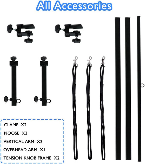 3 35.4 36.2 50 LEIBOU H-Shape Dog Grooming Arm Pet Supplies Grooming Table Arm with Noose and Clamp Heavy Duty Aluminum