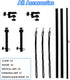 3 35.4 36.2 50 LEIBOU H-Shape Dog Grooming Arm Pet Supplies Grooming Table Arm with Noose and Clamp Heavy Duty Aluminum