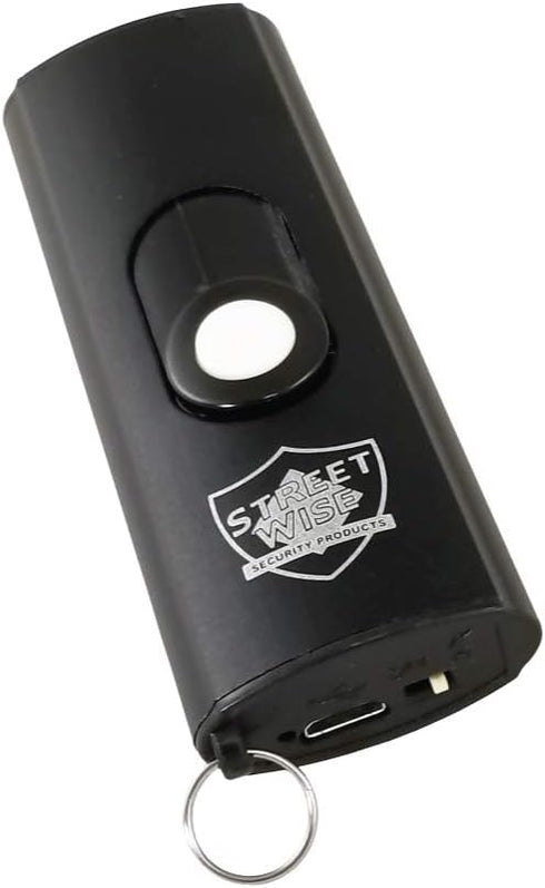 Streetwise Mini Keychain Stun Gun, 22,000,000 Volts (Small Size, BIG Power) BLACK