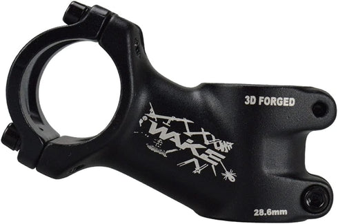 Stem 31.8 60mm 25 Degree Wake Mountain Bike Stem, Short Handlebar Stem for Most Bicycles, Black Aluminum