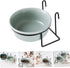 Hanging Pet Bowl Set - Hanging Kennel Water Bowl for Puppy Cages, Pet Feeder, Cat Accessories, Dog Dish with Rack