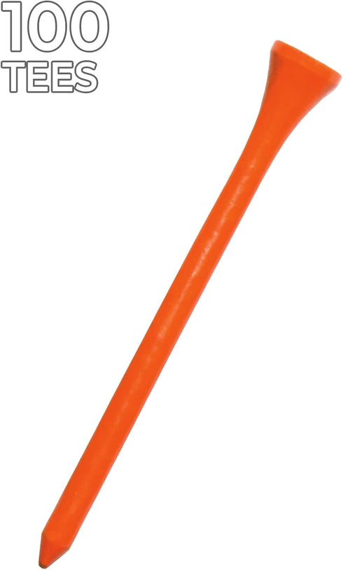 Pride Golf Tee, Deluxe Tee, 2-3/4 inch, 100 Count Bag