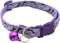 Camouflage Cat Collar with Bells, Purple