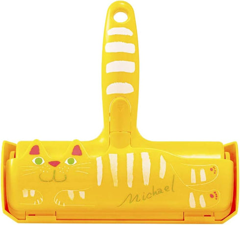 Pet Hair Remover Roller - Self Cleaning Lint Roller for Dog & Cat Hair, Orange, Removes Hair from Furniture