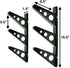 StoreYourBoard Snowboard Multi Wall Rack, Horizontal Mount, Holds 3 Boards