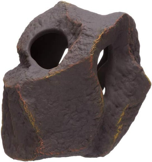Plecoceramics Aquarium Ceramic Decorations Cave, Betta Stone Decor for Breeding Cichlids Plecos Betta Toys Hideout