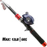 Telescopic Fishing Rod and Reel Combos, Carbon Fiber Fishing Rod with Stainless Steel Baitcasting Reel