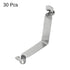 HARFINGTON 30pcs Double Button Kayak Paddle Snap Spring Clip, 8x8x46mm, 65Mn Spring Steel V-Shaped Hollow Lift Clips