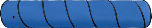 10FT Blue Dog Agility Tunnel - Training Equipment with Carry Bag
