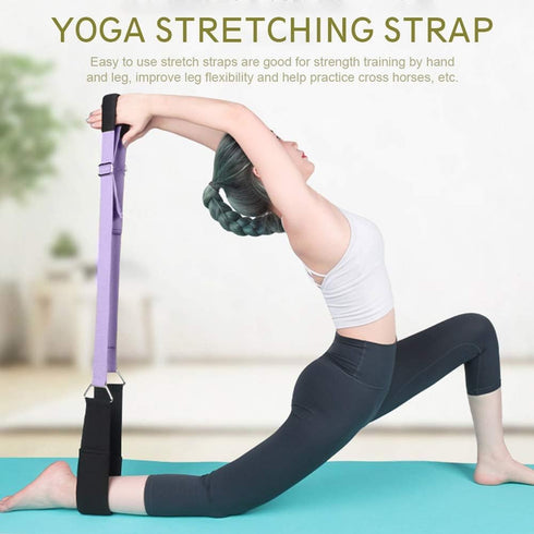Yoga Stretching Strap, Adjustable Leg Stretcher for Home Gym, Improve Body Flexibility, Backbend Assist Trainer for