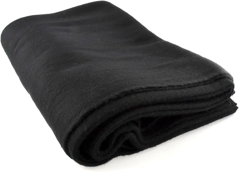 64" 84" 4-lb. 80% BI64845BK SE Black x Warm Blanket with Wool