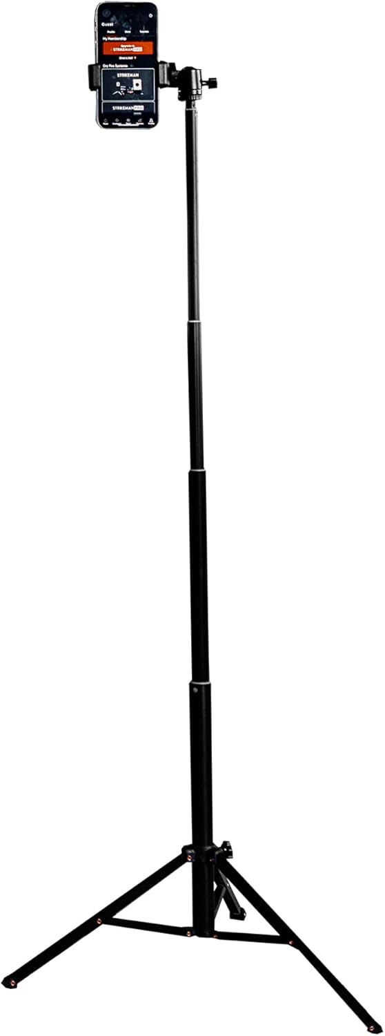 Strikeman Pro Phone Tripod & Mount - Compatible w/iPhone & Android, Collapsible &