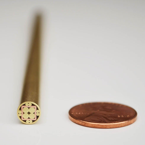 Mosaic Pin Pins Knife Handle Custom Knives Blank Blades, Brass Copper Steel for Hunting Knives (1/4")