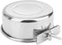 Wontee Pet Food Water Bowl with Clamp Holder, 2 Packs Stainless Steel Feeding Cups for Dog Bird Cat Rabbit (M)