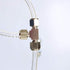 Aquarium CO2 Tubing Fitting Kit, 2 PCS Straight + 2 PCS Elbow + 2 PCS Tee