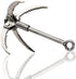Multifunctional QUADPALM Grappling Hook with 10m Rope - Heavy Duty Stainless Steel Folding Claws for Climbing