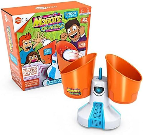 HEXBUG Mobots Speed Shot, Robot Tossing Game, Electronic Indoor Tabletop Toy, Family Fun for Kids and Adults, Ages 5 and Up