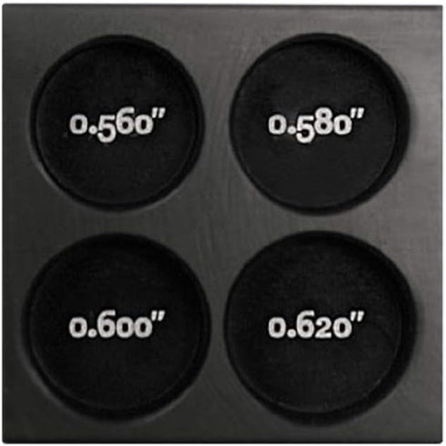 Hireko The Ferrule Block - Ferrule Installation Tool and Shaft Tip Measurement Gauge, Black