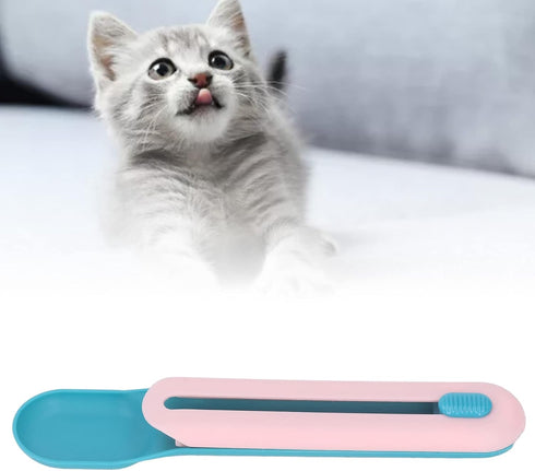 Cat Food Spoon, Wet Treats Dispense Spoon for Lickable Liquid Snacks, Cat Strip Squeeze Feeding Spoon