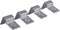 Pack of 4 Stainless Steel Aquarium Fish Tank Glass Cover Clip Support Holder (12mm)