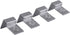 Pack of 4 Stainless Steel Aquarium Fish Tank Glass Cover Clip Support Holder (12mm)