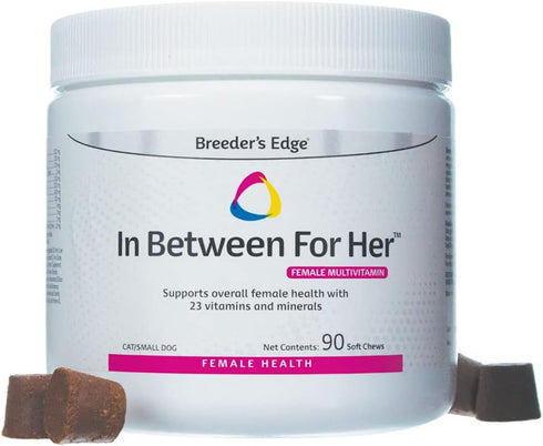 Revival Animal Health Breeder's Edge in Between for Her, Female Multivitamin for Cat/Small Dog - 90 ct