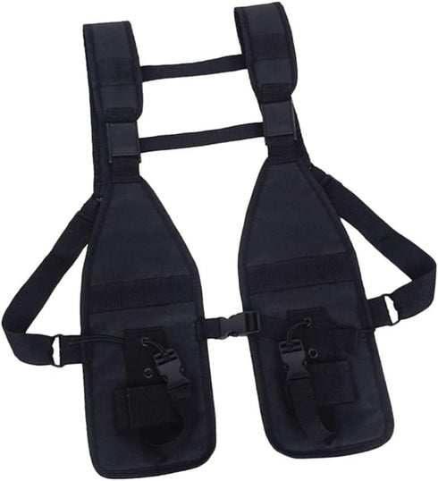 Luzhengyang Oxford Cloth Molle Chest Bag Black for Outdoor Training, Hunting, Fishing -