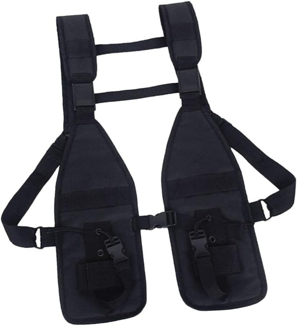 Luzhengyang Oxford Cloth Molle Chest Bag Black for Outdoor Training, Hunting, Fishing -