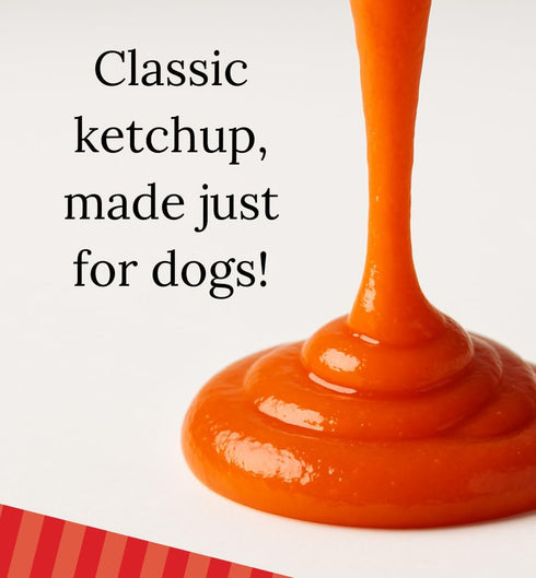 KetchPup Packed 3 Pack, 1.5 oz Packets (4.5 oz Natural Ketchup for Dogs, Human-Grade Dog Food Topper & Meal Enhancer