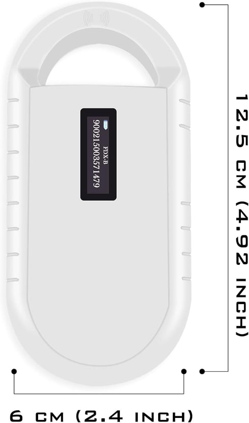 Smoostart Microchip Scanner, 1000 Records Huge Data Storage, Compatible with FDX-B/EMID Microchips