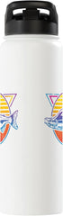 Retro Salmon Fish Insulated Stainless Steel Water Bottle with Retro Salmon Design
